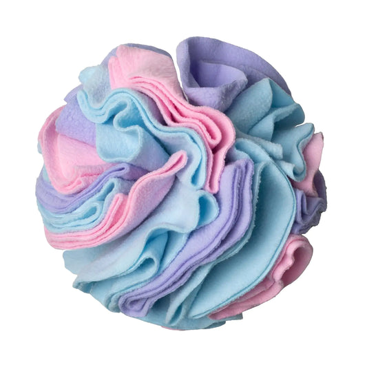 ZQOZQO Dog Snuffle Ball Snuffle Ball for Dog Training Natural Foraging Skills Enrichment Puzzle Toy Ball for Dog，Interactive Sniffing Dog Ball Puzzle Ball Mat(Macaron)